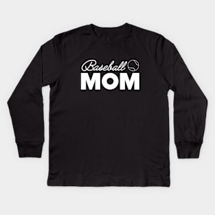 Baseball mom Kids Long Sleeve T-Shirt